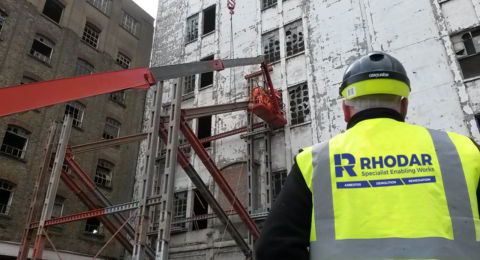 Wall Retention Scaffold